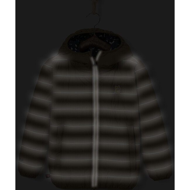 Underground Glow Reversible Primaloft Jacket, Gold And True Navy - Jackets - 4