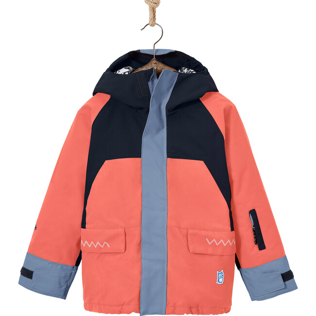 Four Snow Jacket, Coral And Purple Blue