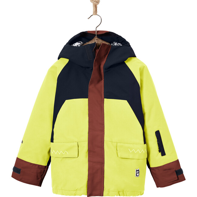 Four Snow Jacket, Lime And Multicolor