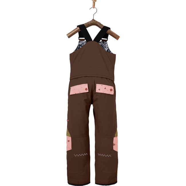 Galaxy Corbet Snow Bib Pants, Chocolate And Gold - Snow Pants - 6