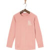 Elo Uil Merino Long Sleeve Tee, Sunset Rose - T-Shirts - 1 - thumbnail