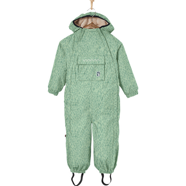 Forest Zack Baby Winter Overall, Mint Ice - Overalls - 1
