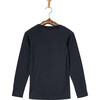 Elo Uil Merino Long Sleeve Tee, True Navy - T-Shirts - 3