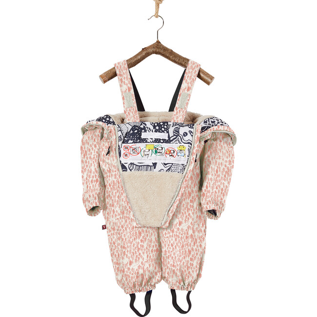 Forest Zack Baby Winter Overall, Off-White - Overalls - 5