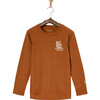 Elo Uil Merino Long Sleeve Tee, Almond - T-Shirts - 1 - thumbnail