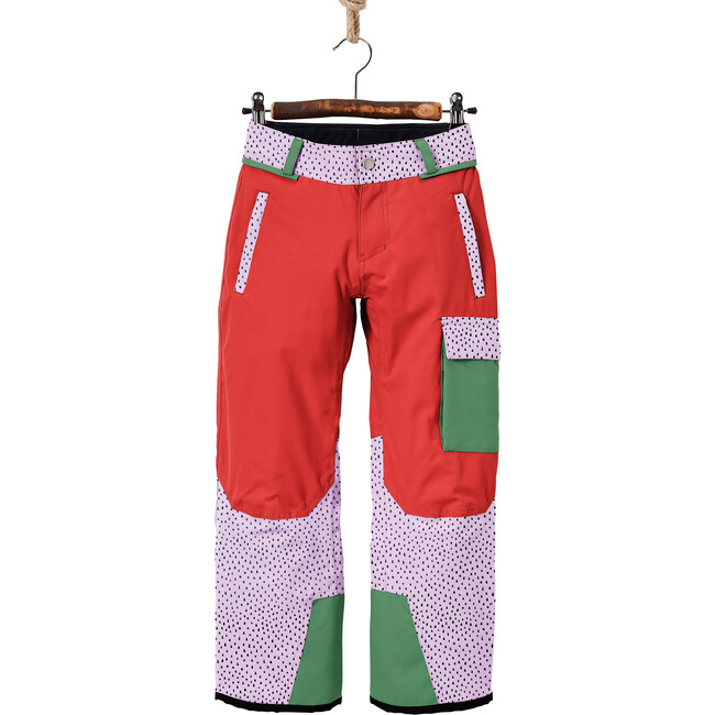 Crusade Snow Pants Upcycled, Tomato And Purple Beans