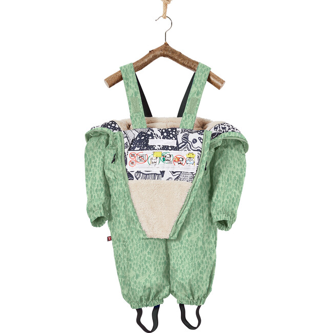 Forest Zack Baby Winter Overall, Mint Ice - Overalls - 5