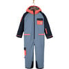 Quest Snow Overall, Purple Blue And Coral - Overalls - 1 - thumbnail