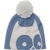 Pola Beanie, Purple Blue And Off-White - Hats - 1 - thumbnail