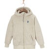 Panda High Loft Fleece Zip Hoody, Beige - Sweatshirts - 1 - thumbnail