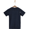 Pluto Merino Pocket T-Shirt, True Navy And Northern Lights - T-Shirts - 4