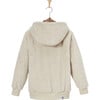 Panda High Loft Fleece Zip Hoody, Beige - Sweatshirts - 5