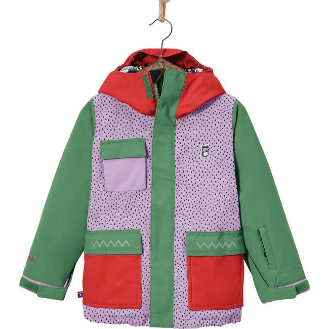 Mission Snow Jacket Upcycled, Purple Beans And Wasabi