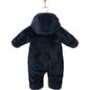 Mou High Loft Fleece Baby Overall, True Navy - Bunting - 2