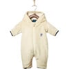 Mou High Loft Fleece Baby Overall, Beige - Bunting - 1 - thumbnail