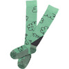 Clouds Merino Ski Socks, Mint Ice And True Navy - Socks - 1 - thumbnail