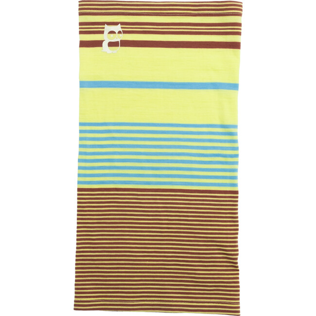 Gufo Merino Neckwarmer, Lime And Terra - Scarves - 3