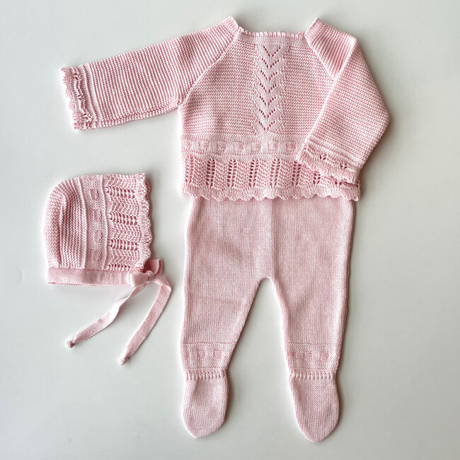 Take Me Home 4-Piece Knitted Set, Pink - Mixed Apparel Set - 3