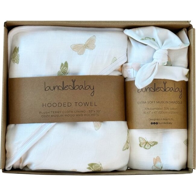 Welcome Baby Gift Box, Butterflies - Mixed Gift Set - 1