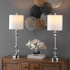 Erica Crystal Candlestick Lamps With USB Port, Set of 2 - Lighting - 2