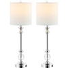 Erica Crystal Candlestick Lamps With USB Port, Set of 2 - Lighting - 4