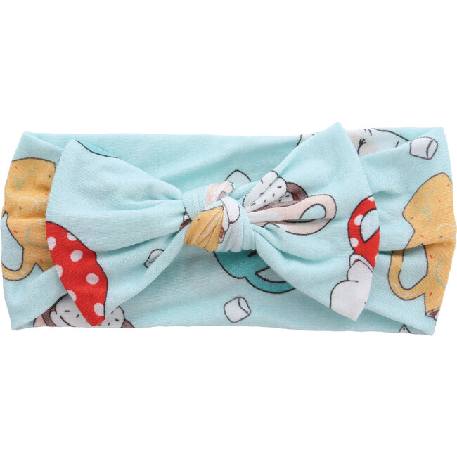 Holiday Hot Chocolate Bamboo Headband, Blue - Bows - 1