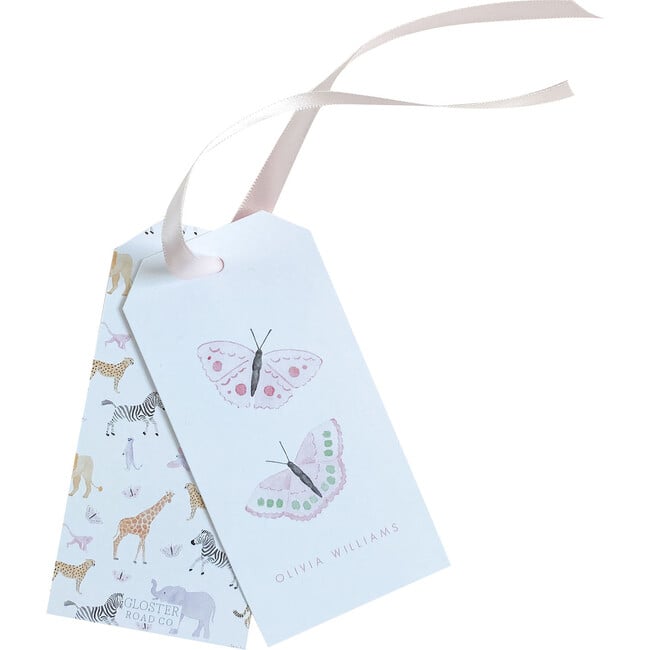 Pastel Butterfly Gift Tags, Pink - Paper Goods - 1