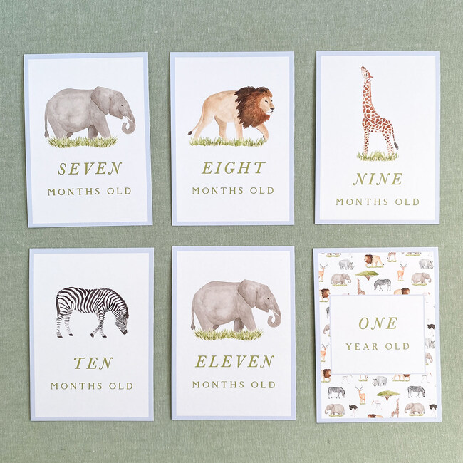 Safari Animal Milestone Cards - Paper Goods - 3