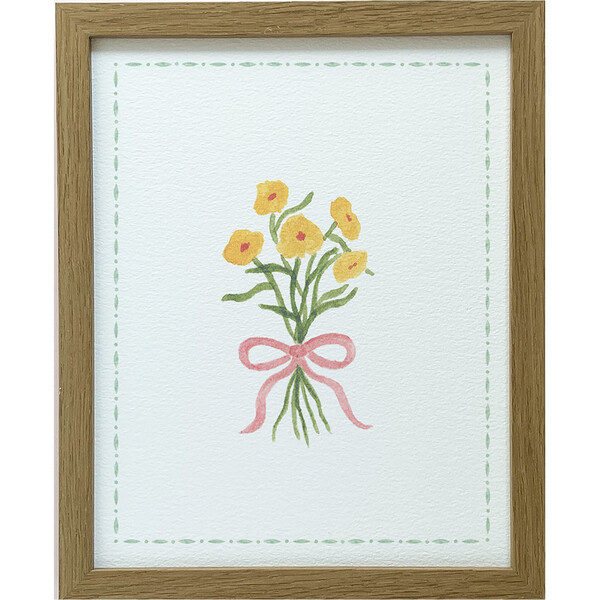 Bow Bouquet Marigolds Art Print - Gloster Road Co. Art | Maisonette