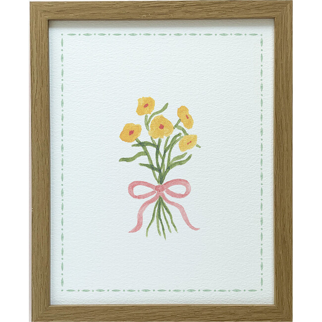 Bow Bouquet Marigolds Art Print