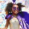 Super Star Hero Leotard Cape Set, Purple - Costumes - 2