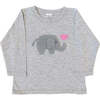 Valentine Elephant Tee, Pink - Sweaters - 1 - thumbnail