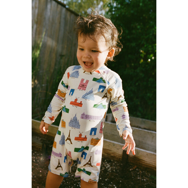 Baby Emory Rashguard Swimsuit, Paris - One Pieces - 6