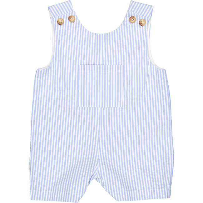 James Seersucker Shortall, Blue/White - Onesies - 1