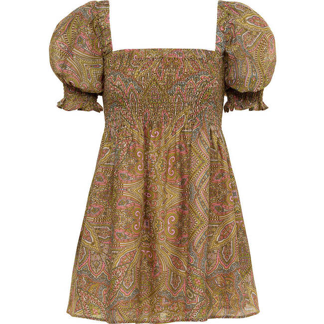 Women's Marcela Smocked Mini Dress, Ali Paisley