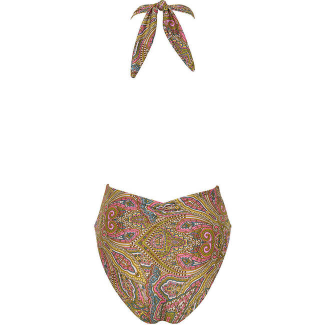 Women's Tropez Tie-Up One-Piece, Ali Paisley - One Pieces - 2