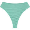 Women's Paula Crochet Bikini Bottom, Turquoise - Underwear - 1 - thumbnail