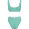 Women's Ky Scoop Neck Crochet One-Piece, Turquoise - One Pieces - 2