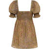 Women's Marcela Smocked Mini Dress, Ali Paisley - Dresses - 2