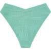 Women's Paula Crochet Bikini Bottom, Turquoise - Underwear - 2