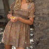 Women's Marcela Smocked Mini Dress, Ali Paisley - Dresses - 3