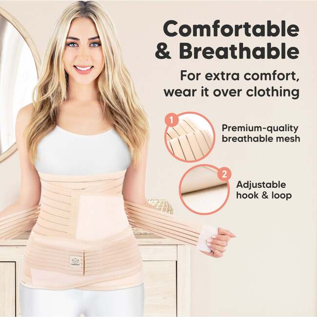 Revive 3-in-1 Postpartum Recovery Support Belt, Classic Ivory - Belts - 3