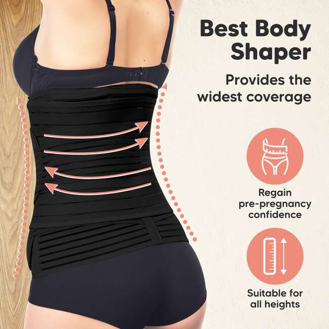 Revive 3-in-1 Postpartum Recovery Support Belt, Midnight Black - Belts - 5