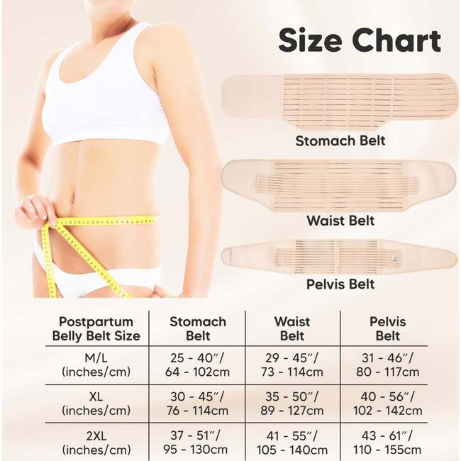 Revive 3-in-1 Postpartum Recovery Support Belt, Classic Ivory - Belts - 6