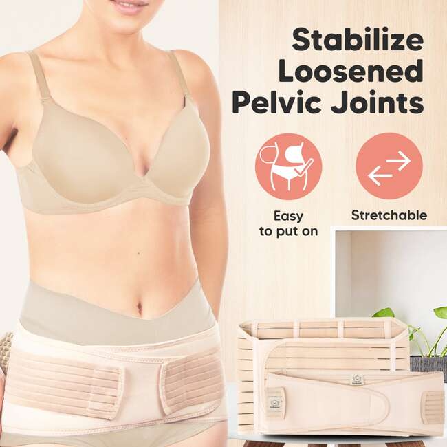 Revive 3-in-1 Postpartum Recovery Support Belt, Classic Ivory - Belts - 7