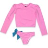 Rash Guard with Bow, Pink Hollywood - Rash Guards - 1 - thumbnail