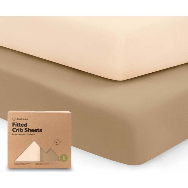 Fitted Crib Sheet, Pecan