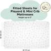 Gentle Bamboo Fitted Mini Crib Sheets, ABC Land - Crib Sheets - 2