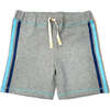 Steven Shorts With Side Stripes, Grey - Shorts - 1 - thumbnail