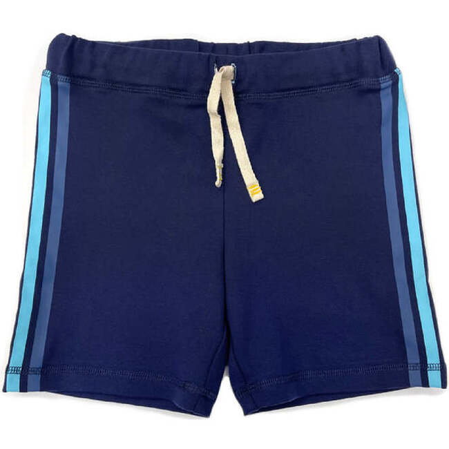 Steven Shorts With Side Stripes, Navy - Shorts - 1